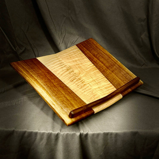 Desktop Book Stand - Walnut and Maple